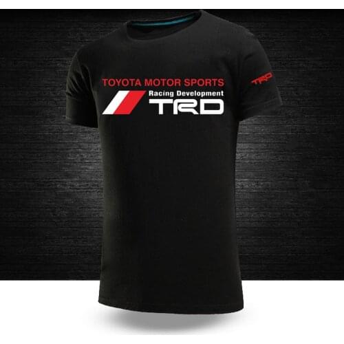 UnisexSummer Toyota Motorsport TRD Tees 12 Color Car Logo Customize Tshirt Male Short Sleeves Mans Cotton Hip Hop College Print