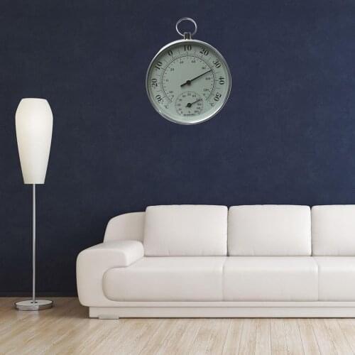 4" Indoor Outdoor Hygrometer Thermometer, Humidity Gauge Temperature Humidity Monitor Analog Hygrometer Meter