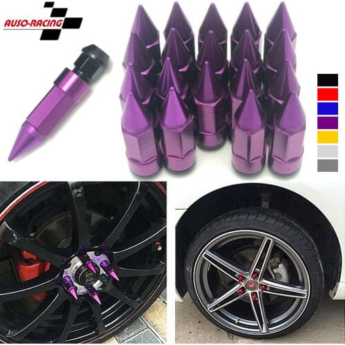Racing Composite Nut Anti Theft Wheel Lug Nut Bolt With Spikes Extended Tuner Wheels Rims Lug Nuts M12X1.5/M12X1.25