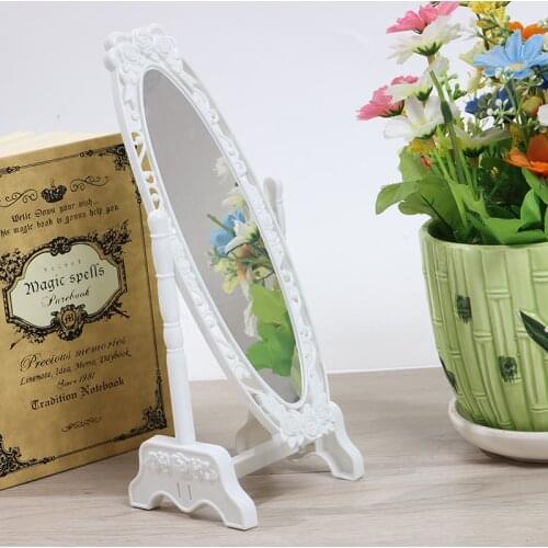 Hot Sale！1Pc White Full-Length Mirror Dressing Mirror Model For Doll Accessories Princess Dream Furniture Miniature Best Gift