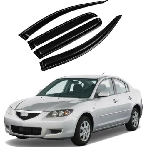 For Mazda 3 2005 2006 2007 2008 2009 2010 2011 2012 Sedan Window Visor Wind Rain Sun Smoke Guard Deflector Vent Shade Shelter