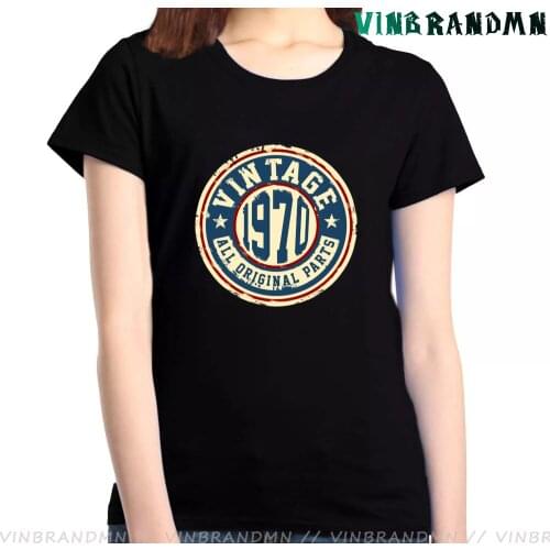 Summer Gifts Womens T Shirts Vintage 1970 T-shirt 51th Birthday Perfect Presents Tees Made In 1970 Anniversary Gift T-Shirts To