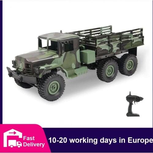 MN Model MN-77 RC Truck Military Trucks 1:16 Remote Control Car Dodge M35 All-Terrain Crawler Off-Road Army Truck Toys for Kids