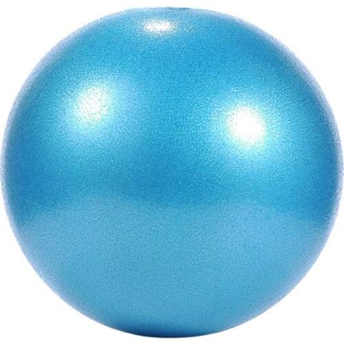 Yoga Ball Pilates Ball 25cm Diameter Indoor Sports Accessories Fitness Exercise Stability Balance Workout Anti Burst Blue Smooth