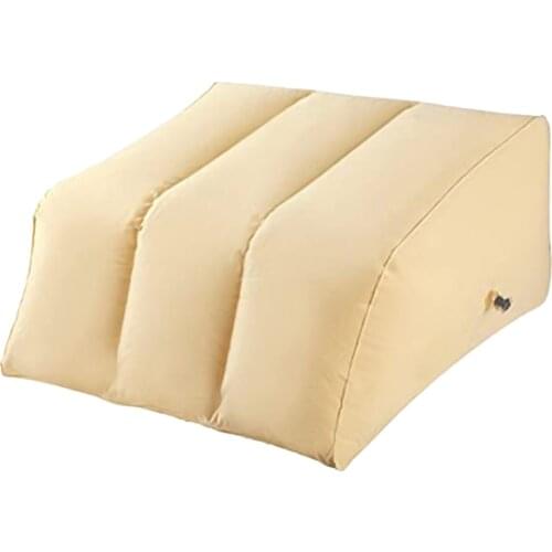 Inflatable Leg Knee Relief Wedge Rest Pillow Bedroom Travel Cushion Support