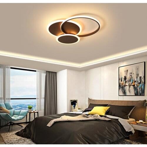 New Surface Mounted Modern led Chandelier for living Room Bedroom Study Room Coffee or White Finished Ceiling Chandelier fixture