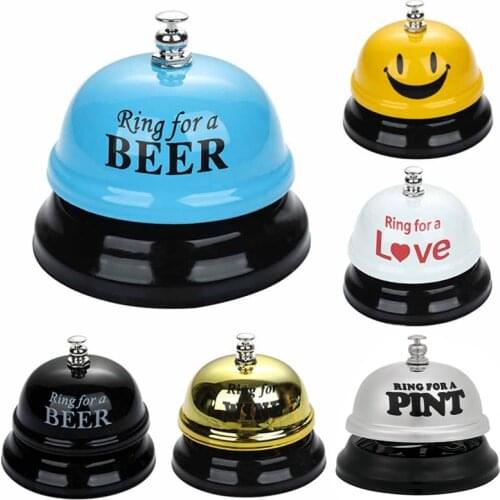 1 PC Desk Kitchen Hotel Counter Reception Christmas Craft Bell Restaurant Bar Ringer Call Bell Service Ring Restaurant Call Bell