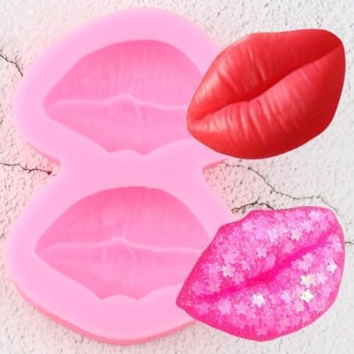 Sexy Lips Silicone Molds Chocolate Jelly Pudding Candy Polymer Clay Mould DIY Party Cupcake Topper Fondant Cake Decorating Tools
