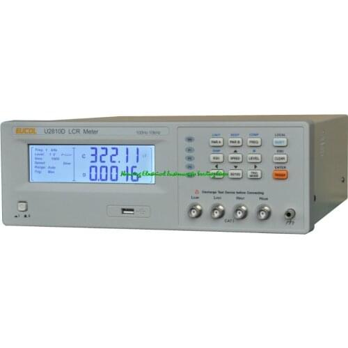 Fast arrival U2810D LCR Meter with 10kHz frequency ,Basic Accuracy:0.1%, LCD with backlight perfect alternative TH2810D