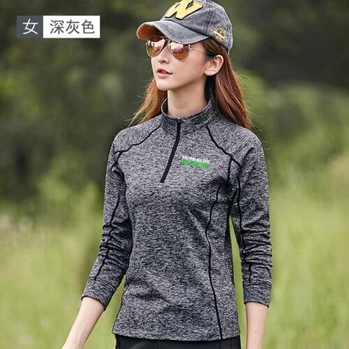 Herbalife nutrition outdoor quick drying clothes sportswear T-shirt for men and women long sleeve neck mountaineering and plush