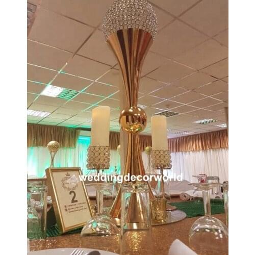 Tall crystal candelabra centerpiece wedding flower stand decoration senyu0613