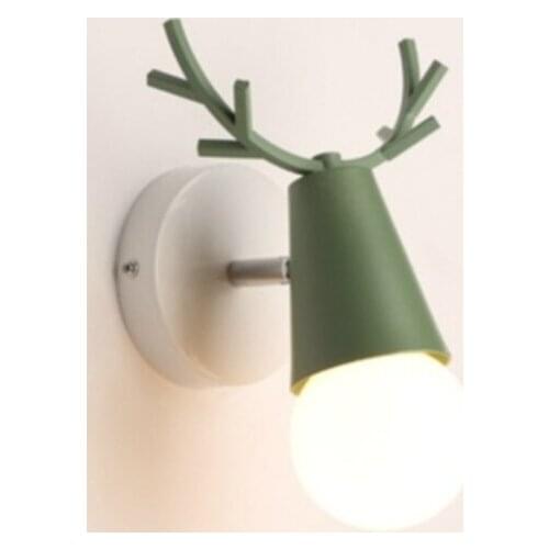 Nordic Elk Iron Wall Lamp Living Room Decoration Patio Wall Lights Bathroom Light Bedroom Light Fixtures Balcony LED Lighting