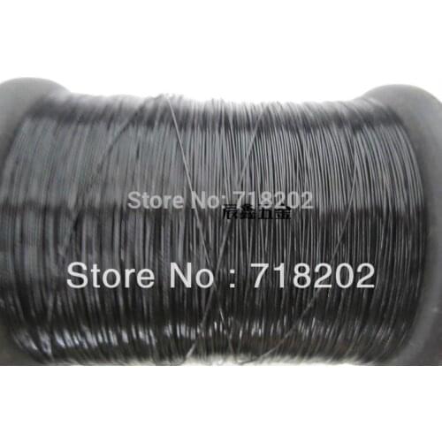 200m per lot Stainless steel 304 wire rope 1*7 0.5 mm diameter(black /transparent pvc coated)