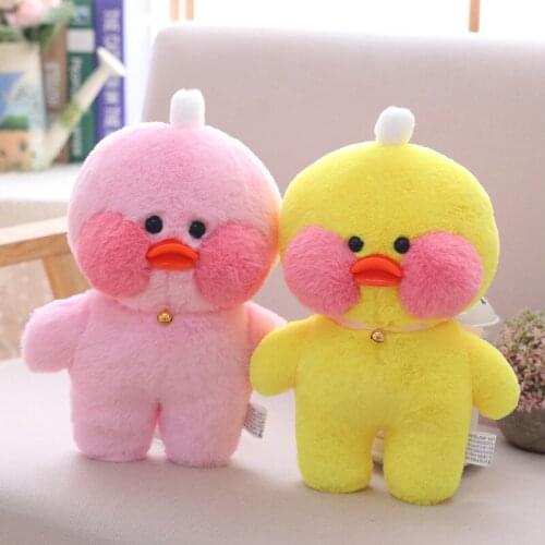 30cm Cute LaLafanfan Cafe Duck Plush Cartoon Toys Stuffed Duck Dolls Soft Animal Pillow for Kids Children Girls Birthday Gifts