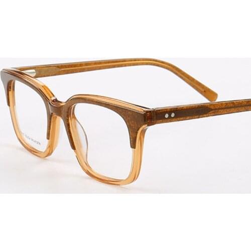 80154 Acetate Handmade Retro Glasses Frame Ultra-light Optical Fashion Computer Eyeglasses for Men Women