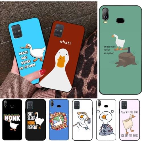 Untitled Goose Game Duck Phone Case For Samsung Galaxy A21S A01 A11 A31 A81 A10 A20E A30 A40 A50 A70 A80 A71 A51