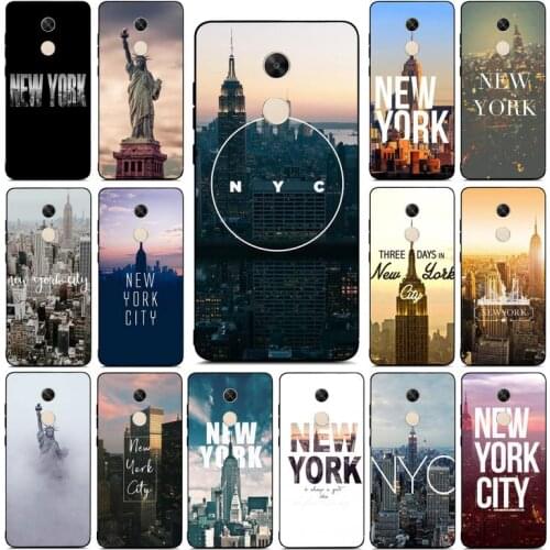 YNDFCNB NYC NEW YORK city Phone Case for RedMi note 4 5 7 8 9 pro 8T 5A 4X case