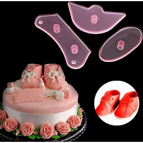 Baby Shoes Shape Biscuit Embossing Mold Printing Mold Fondant Cake Tool Re