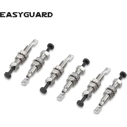 EASYGUARD 6pcs Universal Car Auto Trunk Bonnet Door Jamb Pin Switch Security Alarm Light Hood Screw