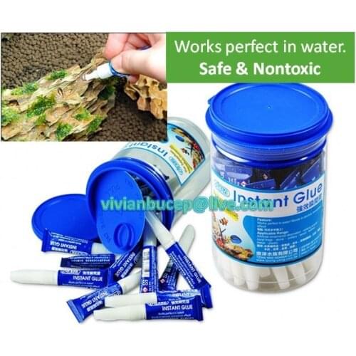 ISTA brand Coral frags sps base and water plants moss fixed to rock aquarium instant glue, fish tank decoration+ free shipping