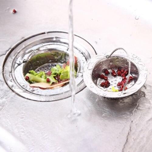 Kitchen Sink Strainer Plug Water Basin Sink Drain Filter Basket Draine Accessories 304 Stainless Steel