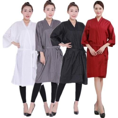 Summer Barber Shop Professional Client Robe Cape Beauty SPA Gown Hair Salon Customer Perm Hair Dyeing Hairdressing Kimono Apron