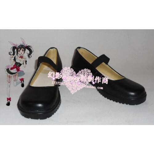 Love Live! Eli Ayase Black Summer Cosplay Shoes H016