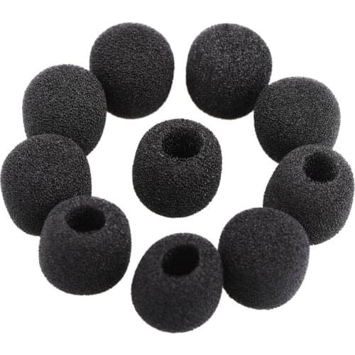 Small windproof foam protectors for microphone Lavalier for headphones, 15 pieces