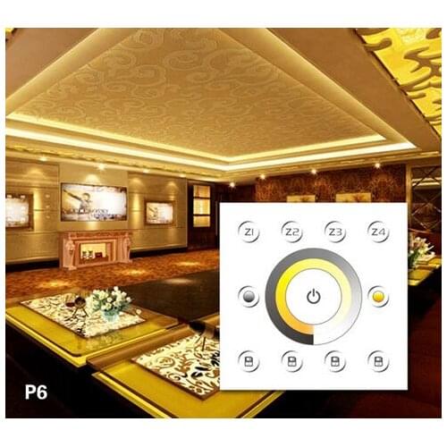 P6 AC85-265V multizone ct touch panel color circle dmx controller dimmer