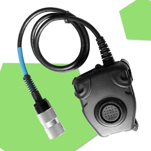 Peltor PTT Headphone Adapter for AN / PRC 152 152A 148 Virtual Case Dummy Model 6 Pin Military Headset Tactical PRC PELTOR PTT