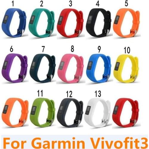 New Soft Silicone Replacement Wrist Watch Band Strap For Garmin Vivofit3 Vivofit 3 For Garmin JR Kids Smart Watch Bands
