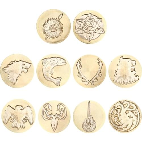 25mm Replace Copper Head Unreal World Wax Seal Antique Sealing Wax Stamp Wood Handle DIY Envelope Wedding Invitations Hobby Tool