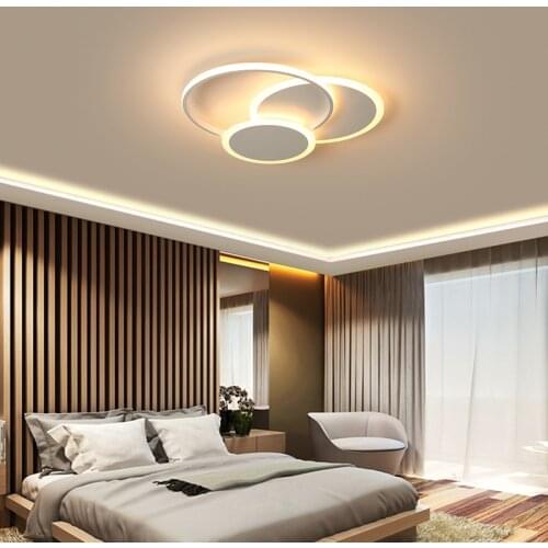 Modern Led Chandelier with Remote Control for Dining Room Bedroom Kitchen Round Acrylic Hanging Ceiling Lamp Interior Lighting