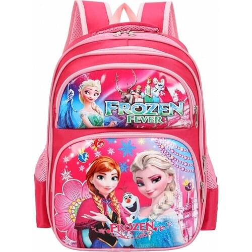 Disney new elementary school bag lightweight shoulder bag boy and girl backpack children cartoon frozen princess bags
