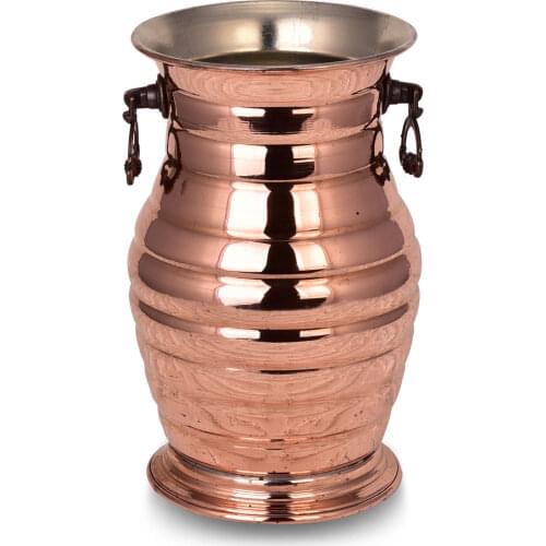 Traditional, Local, Historic Handmade Plain Copper Vase