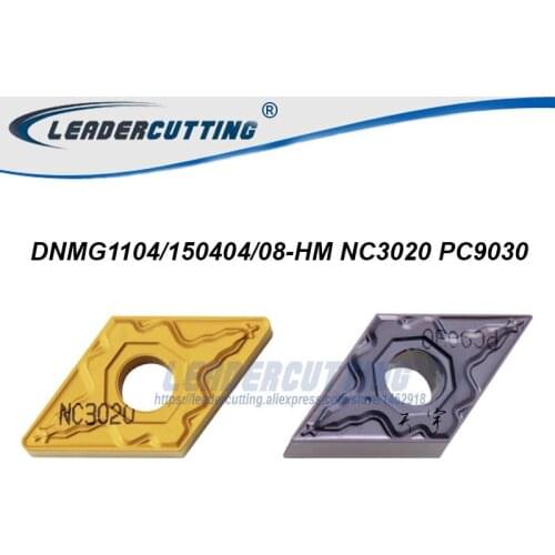DNMG110404/110408-HS/HM PC9030 DNMG110404/08-HM NC3020 NC3030 NC3120 *10PCS kORLOY Carbid Turning Inserts