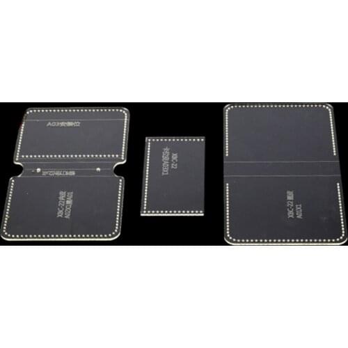 3x Transparent Acrylic Card Bag Stencil Template Mould Tool Set DIY Craft