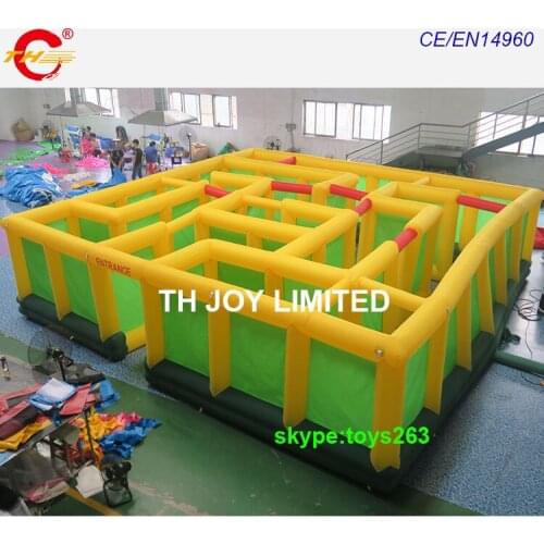 Free air shipping inflatable maze arena for sale / stock inflatable sport games / cheap inflatable maze laser tag manufacturer