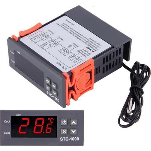 Digital Temperature Controller Thermostat Thermoregulator incubator Relay LED 10A Heating Cooling STC-1000 12V 24V 220V