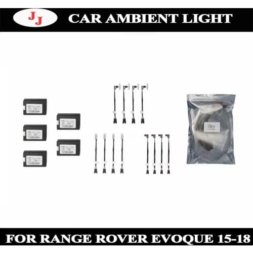 For Range rover Evoque 2015-2018 10 colors Inter door Ambient light Ambient Light Car LCD panel screen control