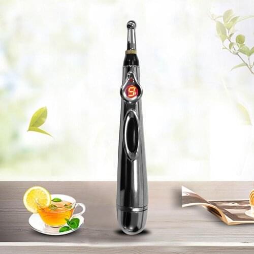 Electric Acupuncture Point Massage Pen Electronic Meridian Energy Pen Pain Relief Laser Therapy Body Head Back Neck Leg Massager