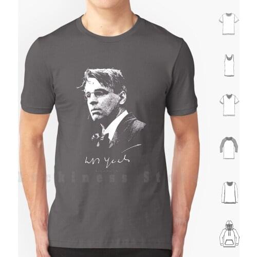 W B Yeats-Irish Poet-Poetry-Literature-Books T Shirt DIY Cotton Big Size S-6xl 20th Century Literature Irish Literary