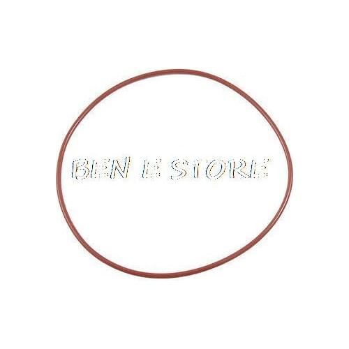 90mm OD 2mm Thickness Red Silicone O Ring Oil Seal Gasket