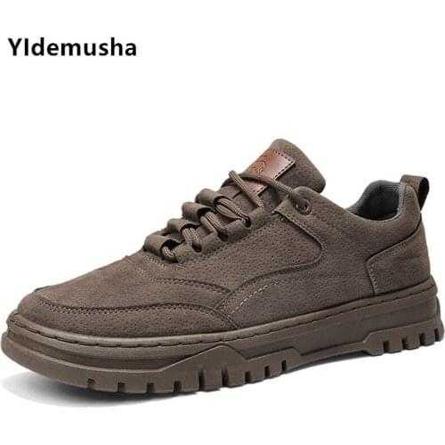 Men Casual Shoes PU Leather Running Shoes Fashion Lace Up Casual Thick bottom Sneakers Male Outdoor Walking Jogging Sports Shoes