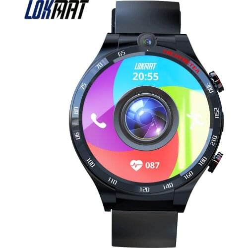 LOKMAT APPLLP 4 Smart Watch Phone Android 10.7 Wifi Dual Camera Full Round Touch 4G Smartwatches Men RAM 4G ROM 128G GPS Watch