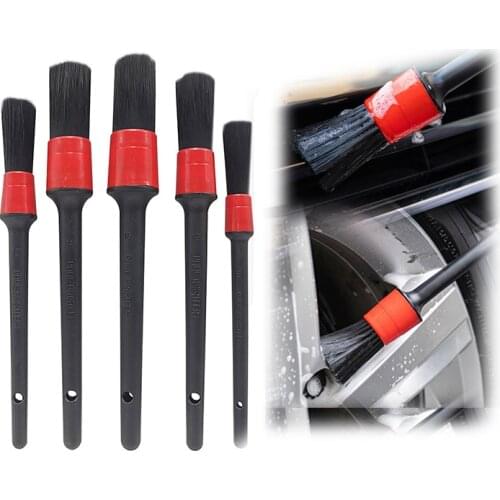 1 Pcs Multi-functional Detail Brush Cleaning Wheel Trim Car Circular Gap Tool Hanging Hole Car Wash Car detail Cleaning Brush