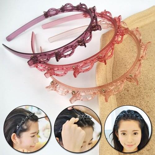 Multi-layer Hollow Headband Braided Fashion Hairpin Korean Bundled Twist Plait Clip Front Hairdressing Tool Women Hair Band