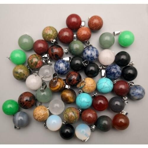 Fashion natural stone mixed Different sizes Pendants & necklaces for Jewelry making charm Point diy pendant 100pcs/lot wholesale