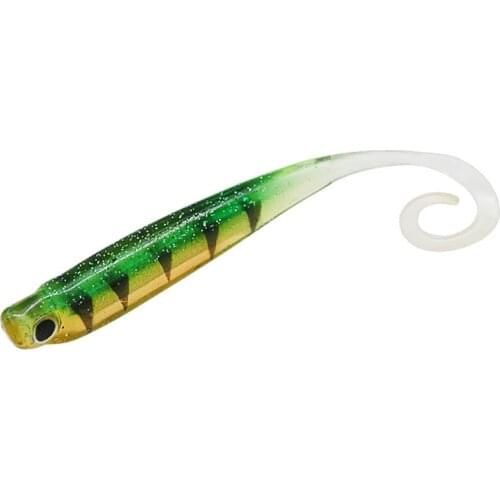 NOEBY 4pcs/bag Soft Lure Jerkbait 115mm 5.4g Fishing Lures Swimbaits with 3D Colorful Eyes Artificial Bait Fishing Tackle W8025