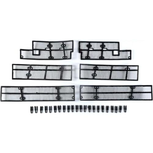 Front Grille Net Cover For Toyota 2017 2018 Highlander Kluger Accessories 6pcs/setStainless Steel Insect Net